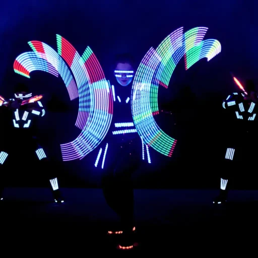LED Light Dancers Show