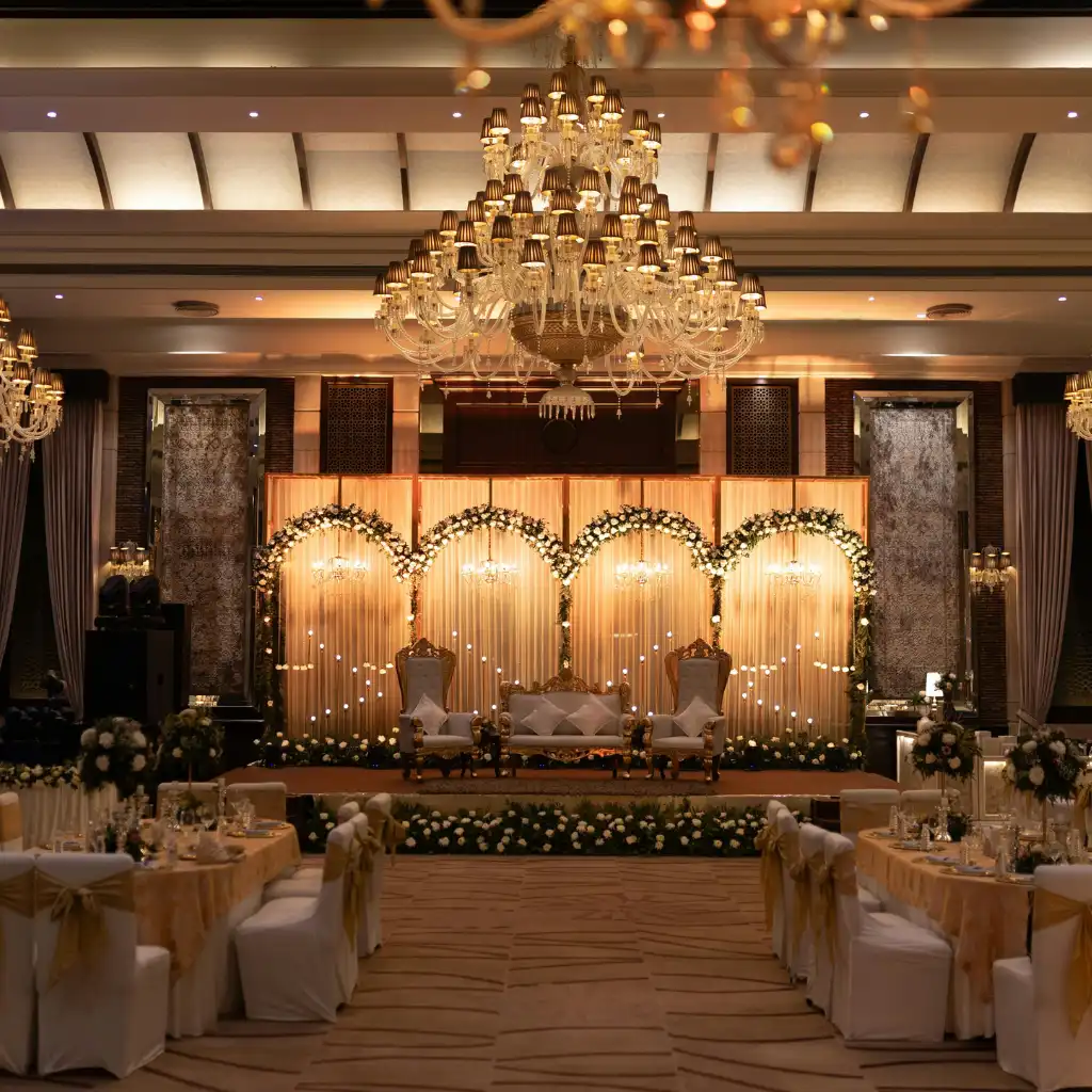 Wedding Stage Decoration Setup